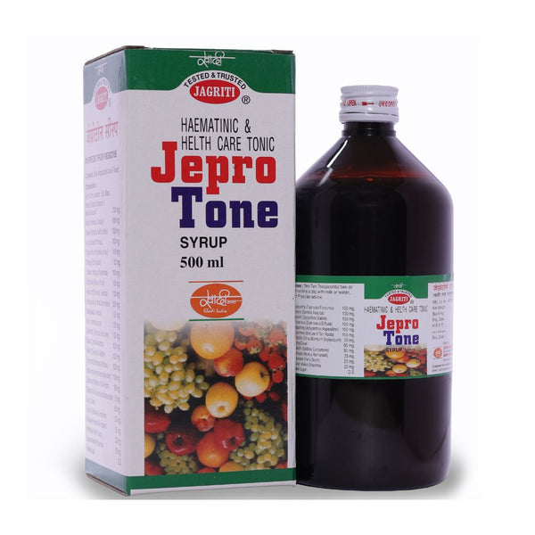 Jagriti Jeprotone Syrup - Ayurvedic Hematinic Tonic for Energy ...